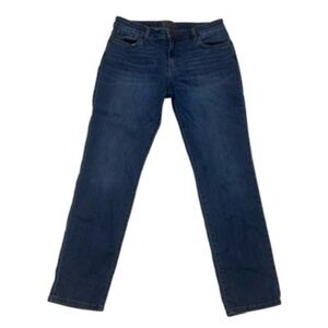 Kut From The Cloth Women’s Dark Wash Straight Leg Jeans Size 10 90s Casual Denim